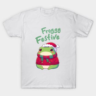 Froggy Festive Christmas Frog T-Shirt